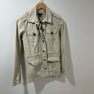 Tommy Hilfiger Women’s Jacket XS Lightweight Utility 100% Cotton Chore Coat AsIs